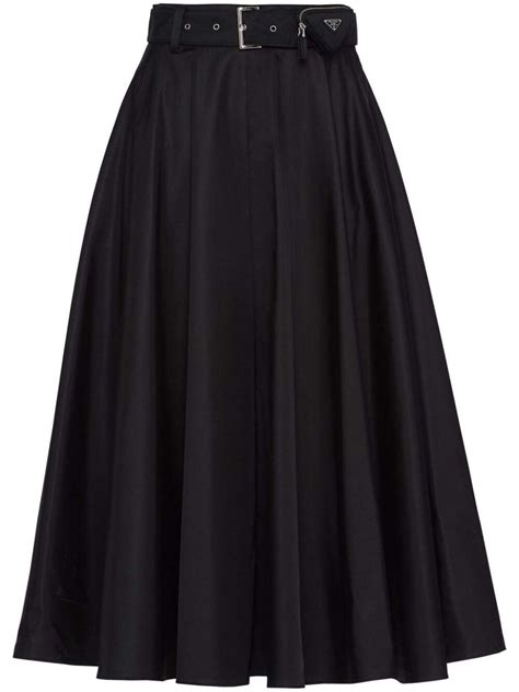 prada skirt sale|prada pleated midi skirt.